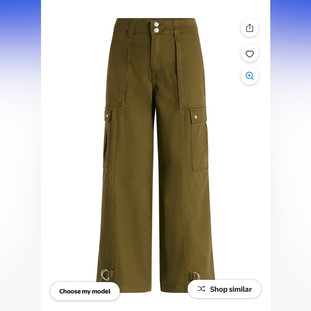 Scoop Women’s and Women’s Utility Cargo Jeans - Picture 7 of 9